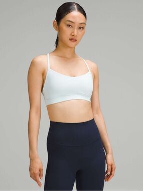 Lululemon Flow Y Bra Nulu *Light Support, A–C Cups - Sheer Blue